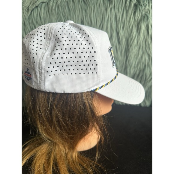 Tampa Bay Rays Adjustable Strap Mens Baseball Cap Hat White Melon Wear - Picture 5 of 9